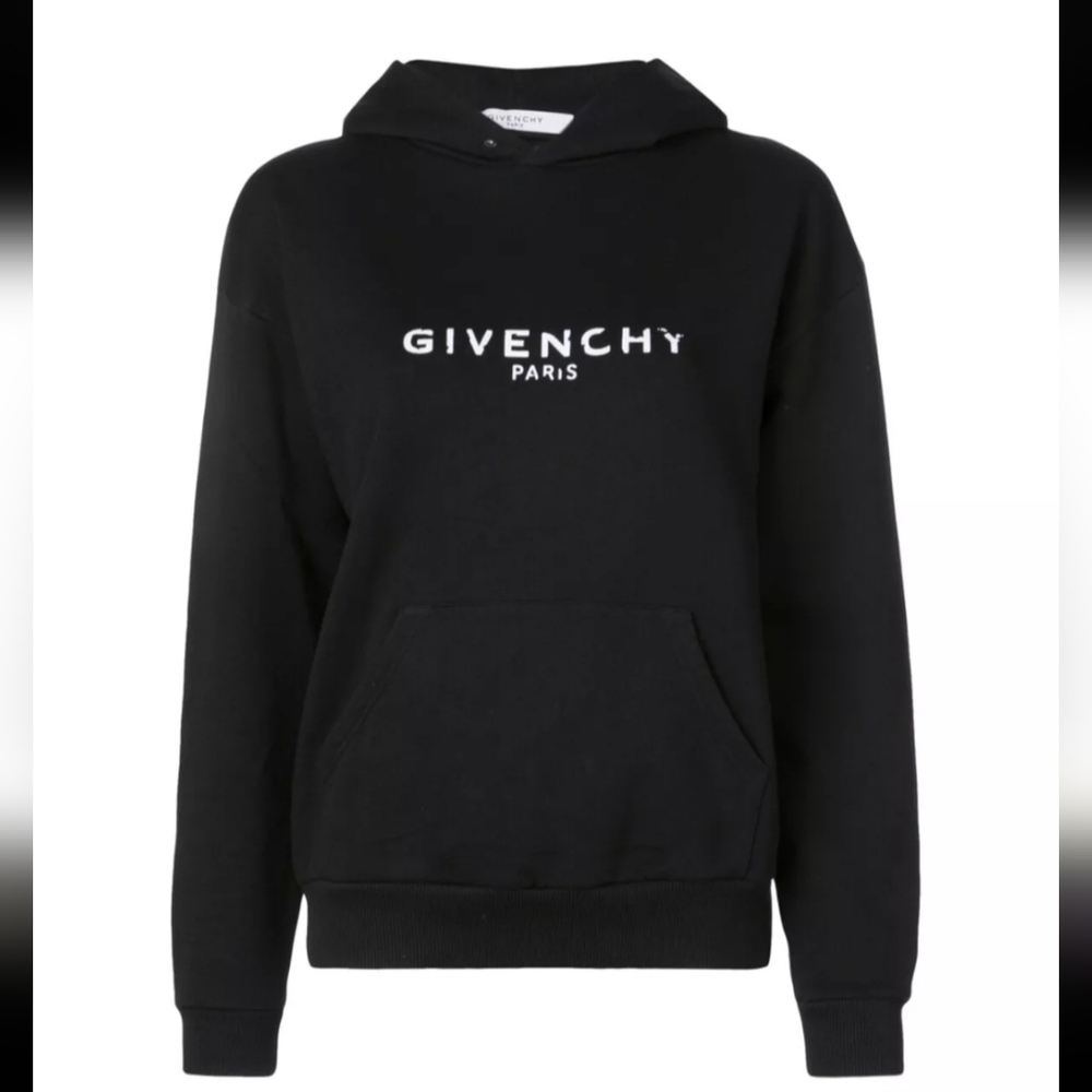 Givenchy logo Black Hoodie - Picture 2 of 7